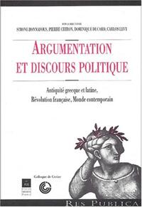 ARGUMENTATION ET DISCOURS POLITIQUE