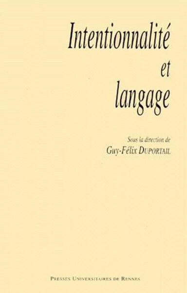 INTENTIONALITE ET LANGAGE