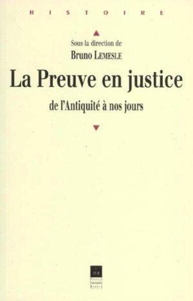 PREUVE EN JUSTICE