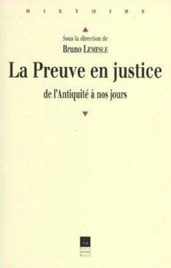 PREUVE EN JUSTICE