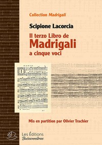 Il terzo Libro de Madrigali a cinque voci