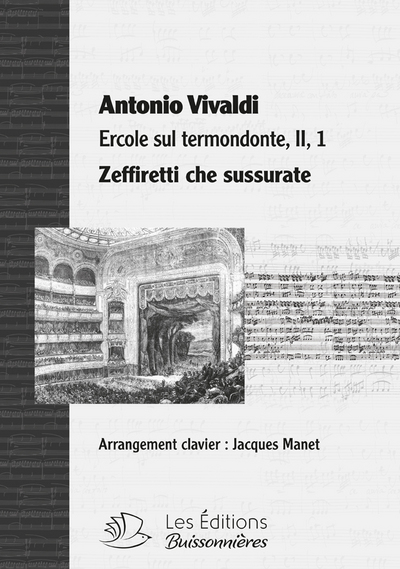 Zeffiretti che sussurate, chant et clavier, partition Vivaldi