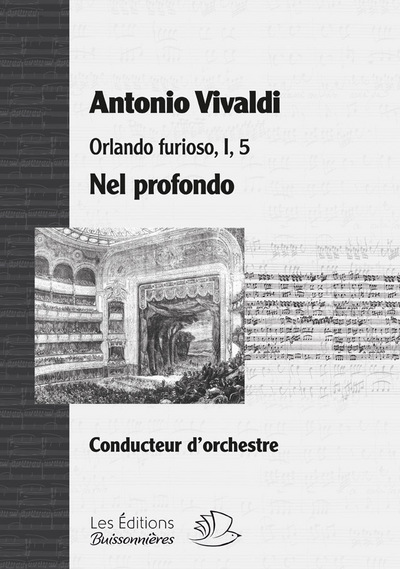 Nel profondo, aria tirée de l'opéra Orlando furioso d'Antonio Vivaldi, matériel d'orchestre (44322)