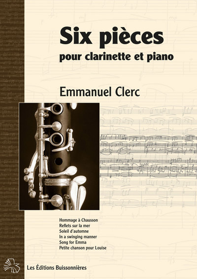 Six pièces pour clarinettes & piano - partitions