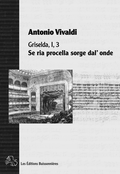 Se ria procella sorge dal'onde, Griselda, I, 3, Gualtiero, de Vivaldi