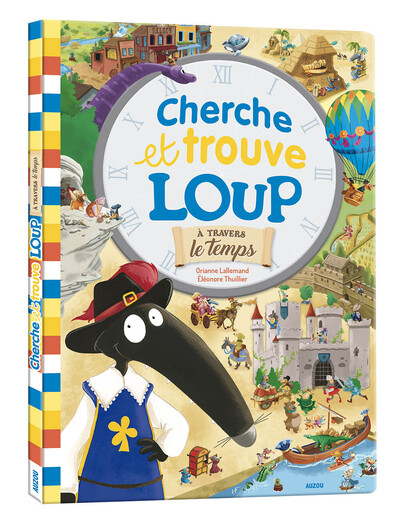 CHERCHE ET TROUVE GÉANT - LOUP - À TRAVERS LE TEMPS