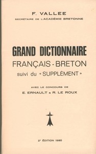 DICTIONNAIRE FRANCAIS / BRETON (VALLEE)