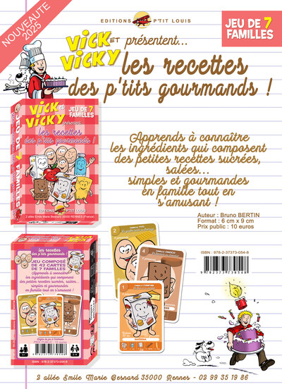 JEU DE 7 FAMILLES - LES RECETTES DES P'TITS GOURMANDS