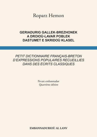Petit dictionnaire français-breton d'expressions populaires recueillies dans des écrits classiques
