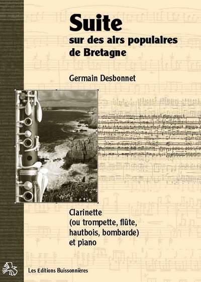 Suite sur des airs populaires de Bretagne pour clarinette (ou vents) et piano - partitions