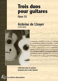 Trois duos pour guitare opus 31 - partitions