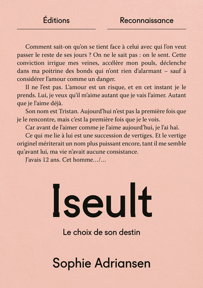 ISEULT : LE CHOIX DE SON DESTIN