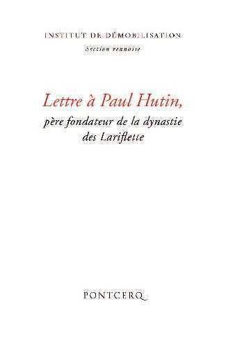 Lettre à Paul Hutin