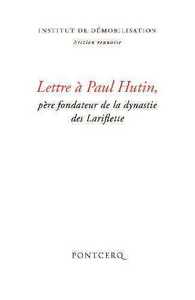 Lettre à Paul Hutin