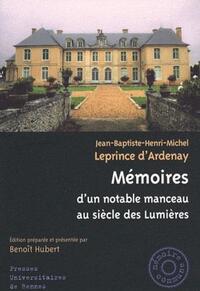 MEMOIRES D UN NOTABLE MANCEAU