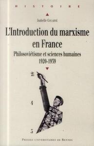 INTRODUCTION DU MARXISME EN FRANCE