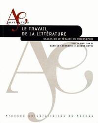 TRAVAIL DE LA LITTERATURE