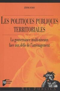 POLITIQUES PUBLIQUES TERRITORIALES