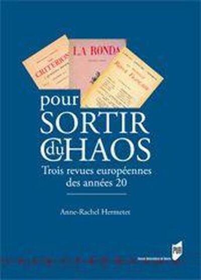 POUR SORTIR DU CHAOS