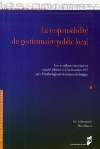 La responsabilité du gestionnaire public local