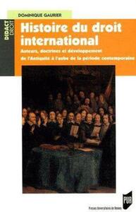 Histoire DU DROIT INTERNATIONAL