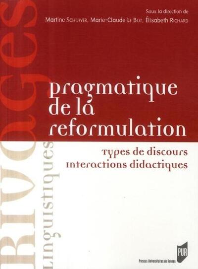 PRAGMATIQUE DE LA REFORMULATION