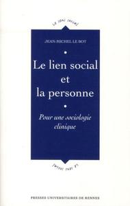 LIEN SOCIAL ET LA PERSONNE