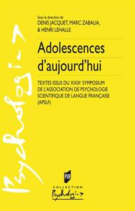 ADOLESCENCES AUJOURD HUI