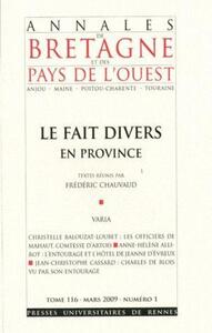 FAIT DIVERS EN PROVINCE