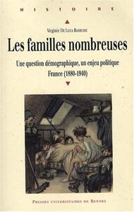 FAMILLES NOMBREUSES EN FRANCE