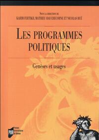 PROGRAMMES POLITIQUES