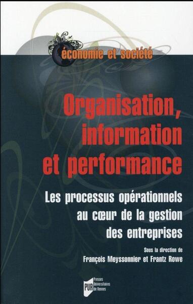 ORGANISATION INFORMATION ET PERFORMANCE