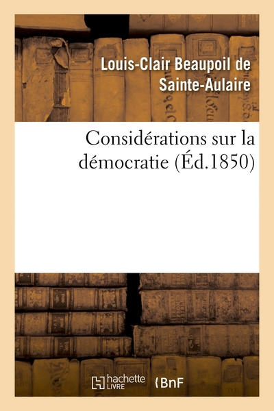 Image de Considérations sur la démocratie