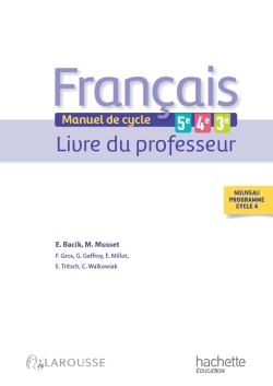Picture of Français 5e - 4e - 3e (cycle 4) - Livre professeur