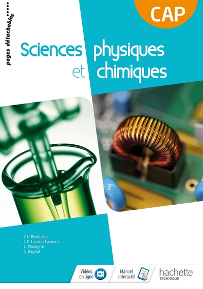 Image de Sciences physiques et chimiques CAP Consommable - Livre élève - Éd. 2018