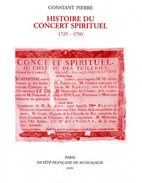 Image de Histoire du Concert spirituel