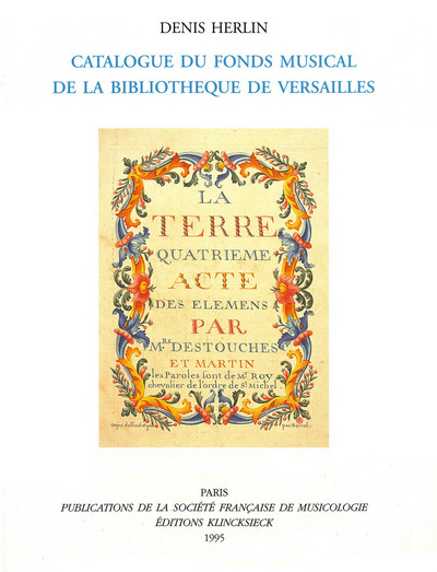 Image de Catalogue du fonds musical de la bibliothèque de Versailles