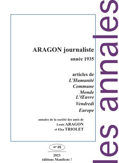 Picture of Aragon journaliste, année 1935