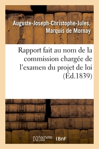 Picture of Rapport fait au nom de la commission chargée de l'examen du projet de loi relatif à l'organisation