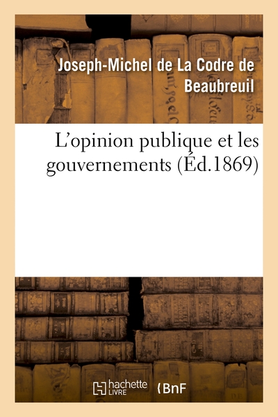 Picture of L'opinion publique et les gouvernements