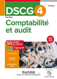 Picture of DSCG 4 Comptabilité et audit - Fiches de révision 2022/2023