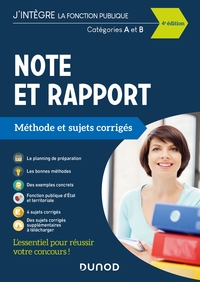 Picture of Note et Rapport - Méthode et Sujets corrigés - Catégories A et B - 2021