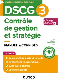 Image de DSCG 3 - Contrôle de gestion et stratégie - Manuel - Réforme 2026-2027
