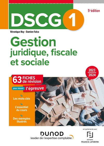 Picture of DSCG 1 Gestion juridique, fiscale et sociale - Fiches 2023-2024