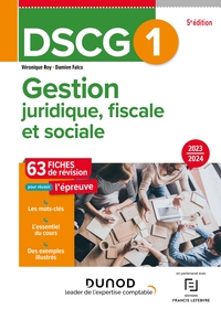 Picture of DSCG 1 Gestion juridique, fiscale et sociale - Fiches 2023-2024