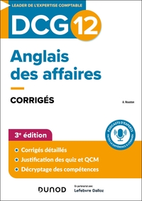 Picture of DCG 12 - Anglais des affaires - Corrigés - 3e éd.