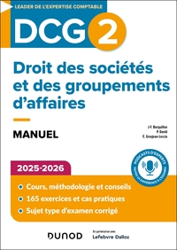 Image de DCG 2 Droit des sociétés et des groupements d'affaires - Manuel 2025-2026