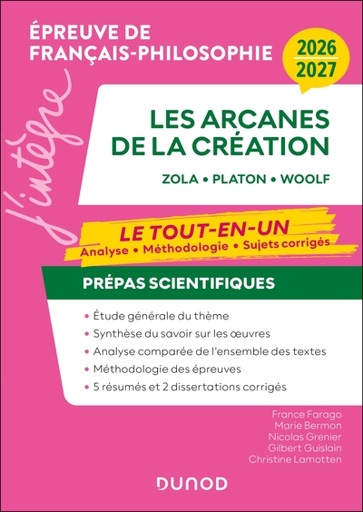 Picture of Manuel Prépas scientifiques Les arcanes de la création Français-Philosophie - 2026-2027