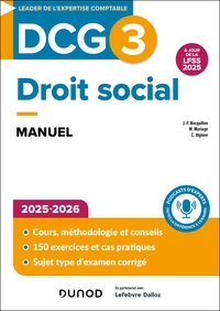 Image de DCG 3 - Droit social - Manuel 2025-2026