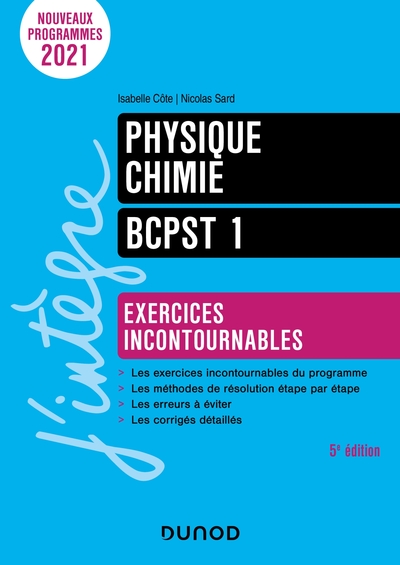 Image de Physique-Chimie Exercices incontournables BCPST 1  5e éd.